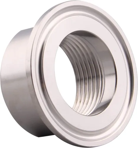 Vista 3 de DERNORD Abrazadera Sanitaria Tri a NPT Hembra Tri Clover (1" NPT Hembra (abrazadera Tri de 1.5 pulgadas))