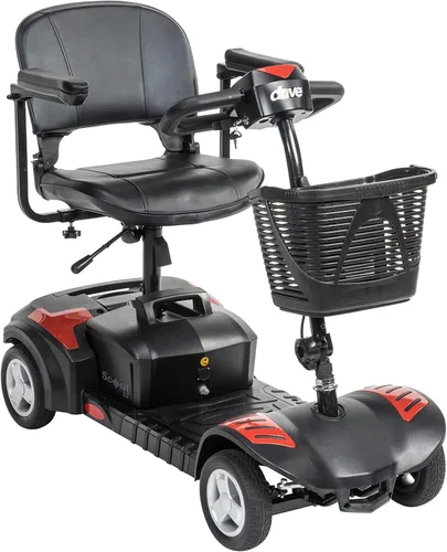 Vista 10 de Drive Medical Drive Medical Scout - Patinete compacto de viaje, 4 ruedas