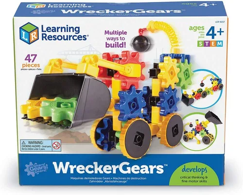 Vista 7 de Learning Resources Gears WreckerGears, actividades STEM, habilidades motoras finas, kit de explorador para niños pequeños, ciencia y construcción