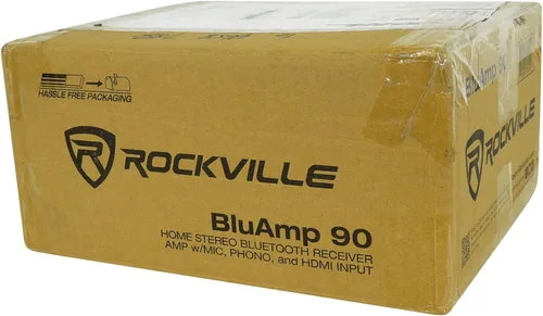 Vista 7 de Rockville BLUAMP 90 60W RMS Amplificador Receptor Bluetooth Estéreo para el Hogar, HDMI ARC, Entrada Phono, Reproducción USB/SD, Control de Eco