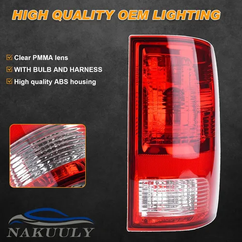 Vista 6 de Luz Trasera de Tipo Halógeno Compatible con Dodge Ram 1500, 2500, 3500 de 2009-2018 Modelo NO-LED Conjunto de Lámpara Trasera del Lado del Conductor