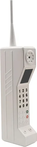 Teléfono Falso de Propiedad Prop, Teléfono Retro, Teléfono de los 90 para el Hogar (Blanco)