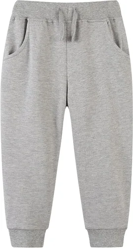 Vista 3 de Bumeex Paquete de 2 pantalones de rizo francés para bebés y niños pequeños, 1-7 años