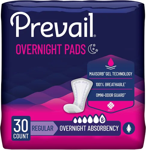 Vista 17 de Prevail Plus Almohadillas de control de vejiga para incontinencia de larga duración Máxima absorción 90 unidades (2 paquetes o 45)