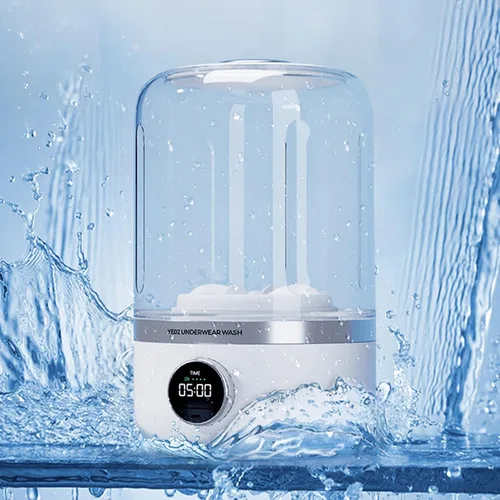 Vista 5 de Lavadora, Lavadora de ropa interior portátil recargable, 10 W, silenciosa, recargable, para ropa interior, ropa de bebé