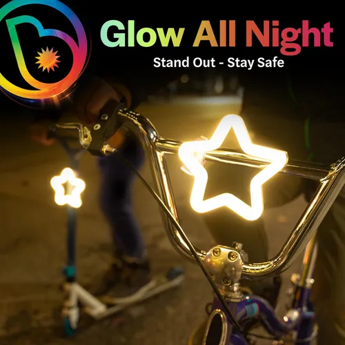 Vista 3 de Brightz BadgeBrightz - Luz LED para bicicleta en forma de estrella