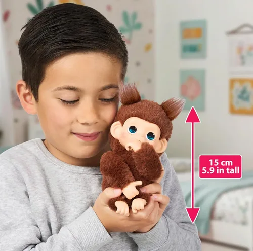 Vista 3 de Little Live Pets Baby Monkey Minis – Chikki Cherry, Interactive Pet