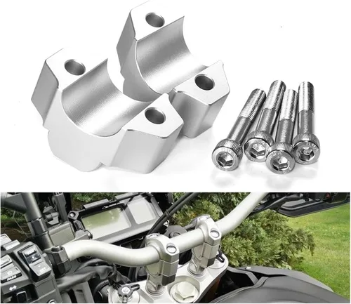 Vista 6 de Handlebar Riser Bar for Ya&maha for XTZ 1200 for XT 1200 Z XT1200Z for T&enere XTZ1200 2014- Motorcycle Handlebar Riser Drag Handle Bar Clamp Extend