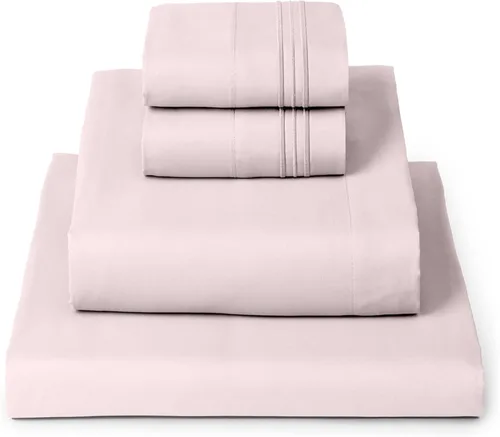 Vista 14 de Mellanni - Juego de sábanas individual de 4 piezas de la colección icónica, (incluyendo 2 fundas de almohada), bolsillo profundo de 16 pulgadas