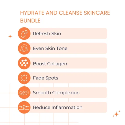 Vista 3 de Noche Y Dia Paquete limpiador e hidratante Vit C - Suero de vitamina C y agua limpiadora de vitamina C