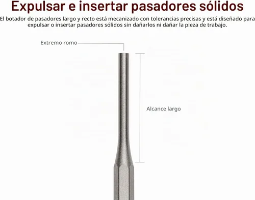 Vista 3 de TEKTON Punzón central de 1/2 pulgada 66085 Fabricado en Estados Unidos