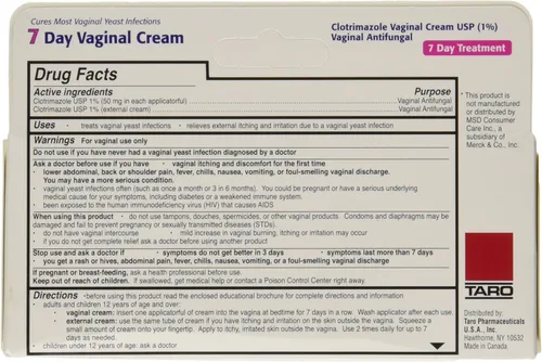 Vista 2 de Taro Clotrimazole 7 Crema Vaginal 1.59 oz (Paquete de 2)