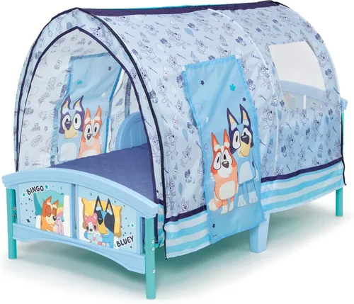 Vista 5 de Delta Children - Cama infantil de plástico Bluey con tienda
