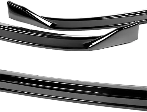 Vista 6 de Kit de 3 bordes para parachoques delantero compatible con Volkswagen Jetta MK6 2011-2014, alerón de protección de moldura divisora estilo STP
