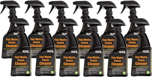 Vista 8 de Flitz Limpiador de acabado mate plano, botella de 8 onzas de aerosol de vinilo hecho en Estados Unidos para eliminar fácilmente la grasa, cera