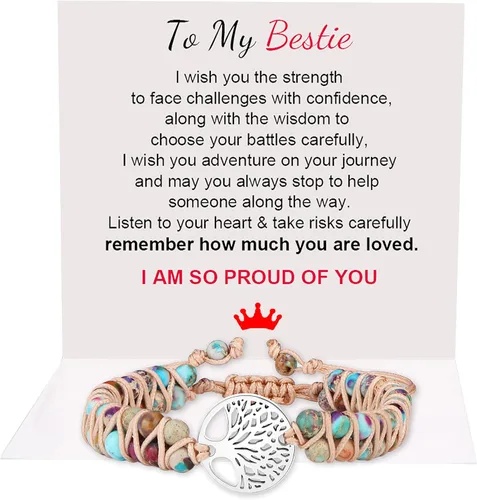 JoycuFF - Brazalete motivacional para mujer, de acero inoxidable, abierto y grabado