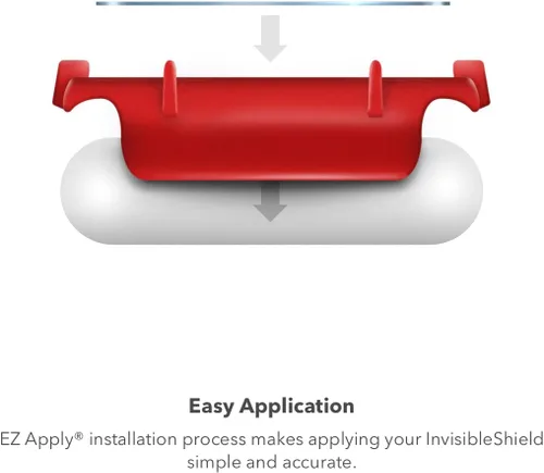 Vista 3 de ZAGG InvisibleShield Glass Elite 360 para Apple Watch SE 3/9/8/7 Cara de 1.772 pulgadas/1.732 pulgadas, parachoques integrado y protector