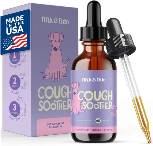 Vista 8 de Remedio para la tos para perros, para la tos de la perrera, alivio de alergias de perros con fórmula natural, gotas líquidas para calmar la garganta