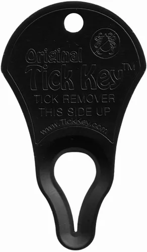 The Original Tick Key - Dispositivo de separación de garrapatas - Herramienta portátil, segura y altamente efectiva para separar garrapatas (negro)