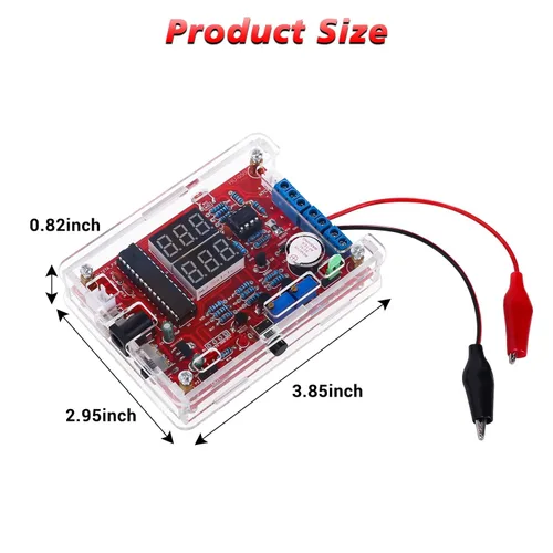 Vista 8 de MiOYOOW Kit de Práctica de Soldadura, Kit de Generador de Señal Ajustable PWM DIY, Probador de Voltaje y Corriente, Kit de Proyecto Electrónico, Kit