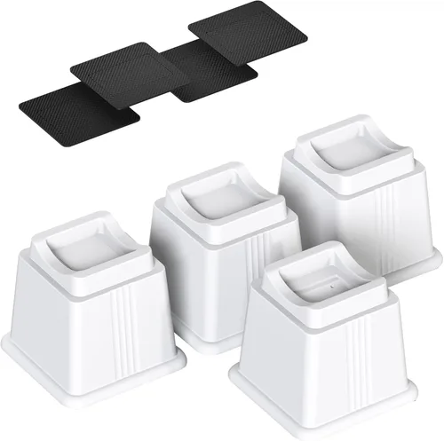 Vista 18 de Elevadores ajustables para muebles de cama que elevan 3 pulgadas de altura, bloques rectangulares resistentes para sofá, silla, patas de mesa, cama