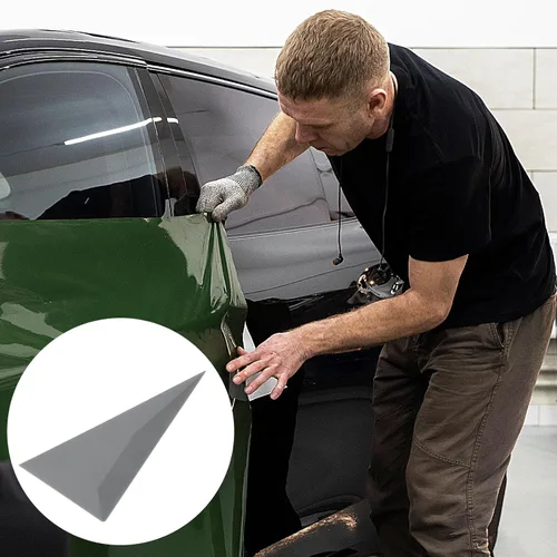 Vista 7 de Kit de herramientas de tinte de ventana de 5 piezas, rascador de tarjetas, herramienta de envoltura de vinilo para envolver automóviles e