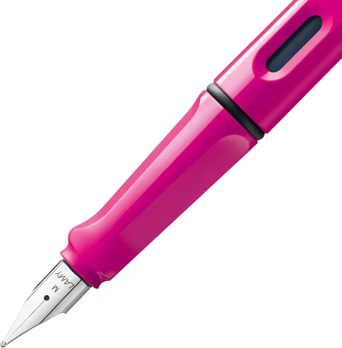 Vista 3 de Lamy Safari - Pluma estilográfica, color rosa, punta media