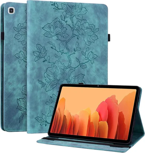 Vista 14 de Funda para Samsung Galaxy Tab S5e 10.5 2019 Modelo SM-T720/T725/T727, funda delgada de piel sintética con soporte multiángulo y soporte