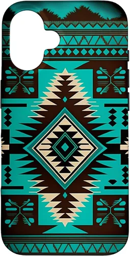 Vista 32 de South West Turquoise Native American Aztec Pattern Case for iPhone 17