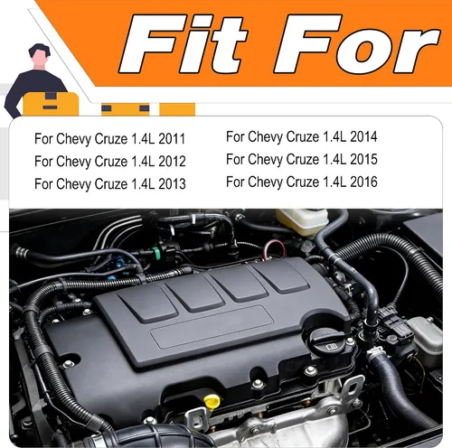 Vista 3 de 13251447 Kit de manguera de refrigerante y calentador para Chevy Cruze 1.4L 11-16 6PCS