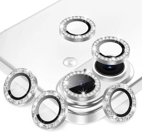 Vista 33 de AGVEE Paquete de 6 unidades para iPhone 12 Pro/12/12 Mini/11 Pro Max/11 Pro/11 Pro/11 Protector de lente de cámara, anillo de metal brillante