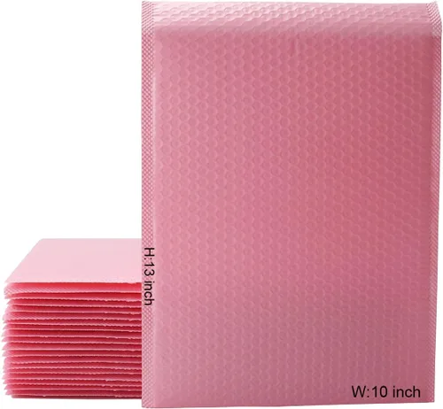 Vista 12 de Sobres acolchados de burbujas para envíos pequeños, sobres acolchados de polietileno de 9 x 7 pulgadas de largo x 7 pulgadas, bolsa de envío