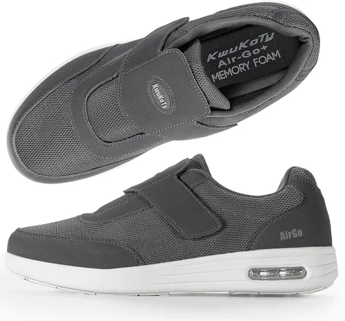 Orthopedic Shoes for Women, Wide Width Diabetic Walking Shoes with Air Cushion & Arch Support for Plantar Fasciitis | Size 6.5-11.5