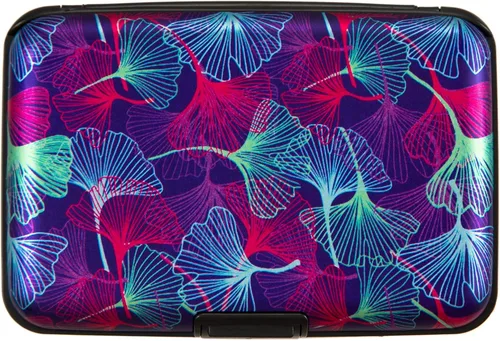 Vista 2 de Kaabao Soporte para tarjetas de crédito, cartera de metal para tarjetas de bloqueo RFID, mini funda rígida de aluminio delgada para tarjetas