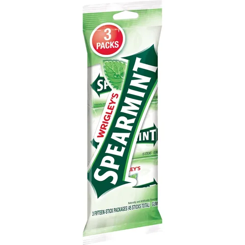 Vista 8 de Spearmint WRIGLEY'S - Goma de mascar, 15 unidades (paquete de 10)
