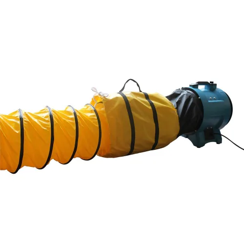Vista 2 de XPOWER 12DH25 PVC Extra Flexible Ducting Hose, -20 to 180 degrees F Temperature Range, 25' Length, 12" ID