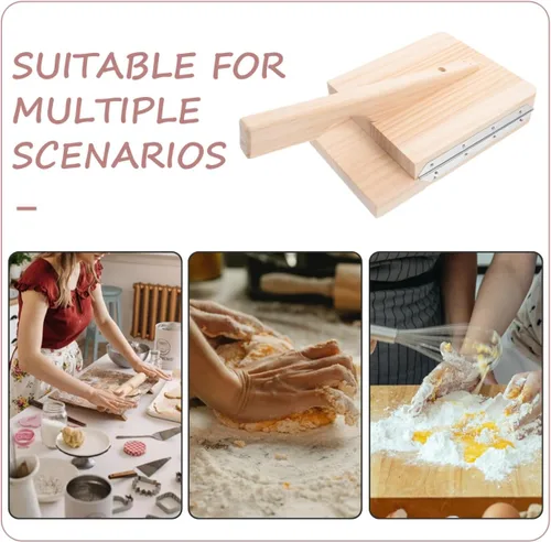 Vista 2 de Yardwe Molde de prensa de bola de masa de madera de 10.75 x 8 x 5.7 pulgadas para hacer envoltorios chinos de albóndigas, pasteles de arroz