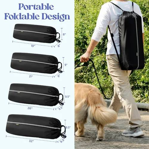 Vista 2 de Lesure Shown on TODAY Show - Jaula plegable suave para perros, jaula de viaje portátil de 26 pulgadas para perros pequeños en interiores