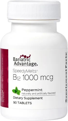 Vista 8 de Bariatric Advantage B-12 Speedy Melts, suplemento de vitamina B12 de 1000 mcg, fusión rápida con 200 mcg de ácido fólico para apoyo nutricional
