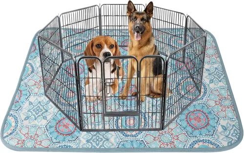 Vista 37 de IEUUMLER Almohadillas lavables para orina para perros, paquete de 2 almohadillas antideslizantes e impermeables, almohadillas de parto