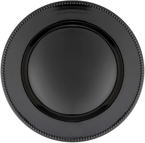 Vista 24 de Simply Elegant Placa de carga de plástico grabada a rayas, placa de servicio para fiestas, cenas, bodas, quinceañeras y eventos, 13 pulgadas