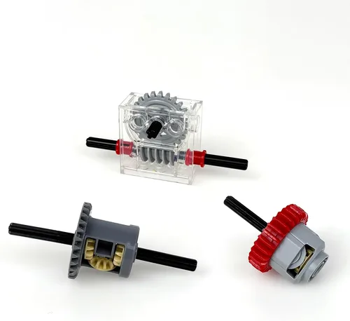 Vista 6 de Pamvava Piezas Técnicas Piezas, Ruedas Engranajes y Ejes Conjuntos Cadena Diferancial, Coche MOC Ladrillos a Granel Bloques de Construcción Juguetes