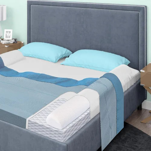 Vista 4 de Primica Parachoques de cama para niños pequeños, juego de 2 rieles de espuma hipoalergénica para camas Queen, King y Twin (2)