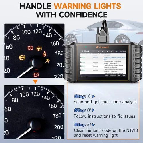 Vista 8 de FOXWELL NT710 Herramienta de escaneo apta para BMW, herramienta de diagnóstico de sistema completo con control bidireccional, todos los servicios