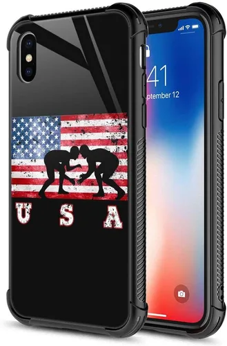 Vista 11 de Funda para iPhone Xs Max, de cristal templado 9H para iPhone Xs Max, diseño a prueba de golpes, antirrayones, para Apple iPhone Xs Max de 6.5
