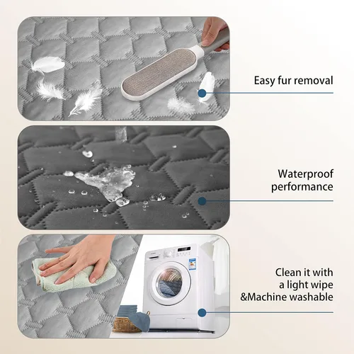 Vista 7 de gogobunny 100% Funda impermeable reversible para cama de perro de doble cara, manta para mascotas; protector de sofá, mueble para cachorros, perros