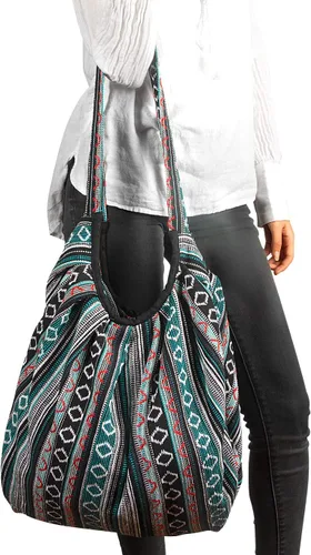 Vista 6 de Bolso de hombro grande para mujer, casual, cómodo, mercado, comestibles, escuela, libros, diario, bolso de viaje