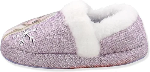 Vista 6 de Disney Frozen 2 Elsa Anna - Pantuflas de felpa para niñas pequeñas