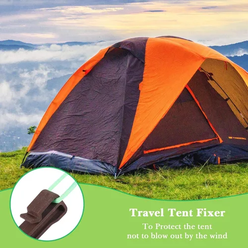 Vista 4 de Mudder Estacas de plástico para el suelo, estacas de plástico para bordes de paisaje, picos de anclaje marrones para bordes, tablero de terraza