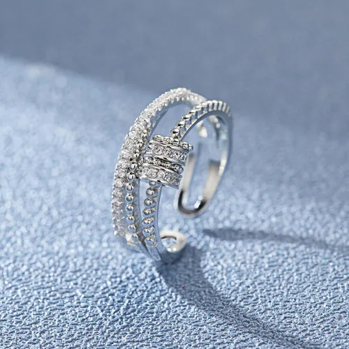 Vista 4 de Para Mi Hija - Anillo Fidget Anillo de Meditación para Ansiedad para Mujeres Anillo con Cuentas Spinner Anillo Giratorio Ajustable Joyería Fidget